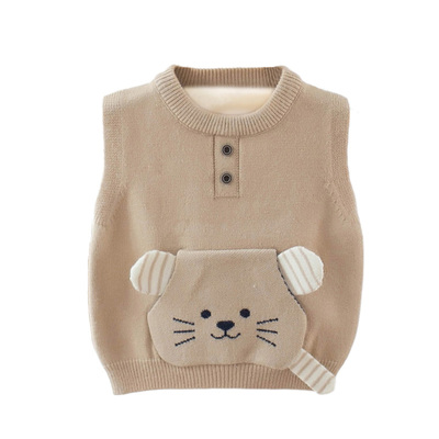 男童宝宝秋冬保暖毛衣马甲