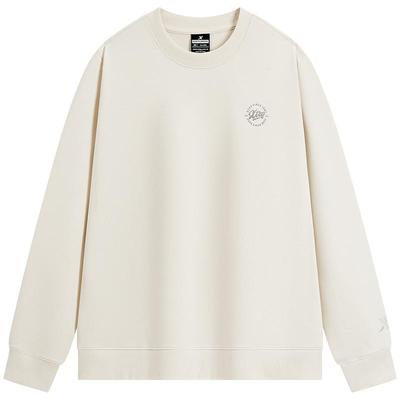 特步卫衣女款2025秋季新款休闲时尚潮流百搭女子圆领套头运动上衣