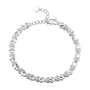 顺钦银楼S999足银手链女年轻款幸运兔纯银手饰ins风新年纪念配饰