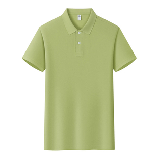 冰氧棉polo衫工作服短袖t恤定制印logo夏季4S店企业团体员工工装
