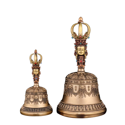 五股金刚铃杵纯铜金刚杵摆件好