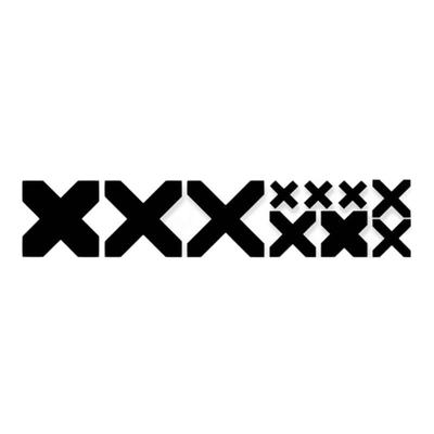 XX贴纸荧光变色改装叉叉遮痕