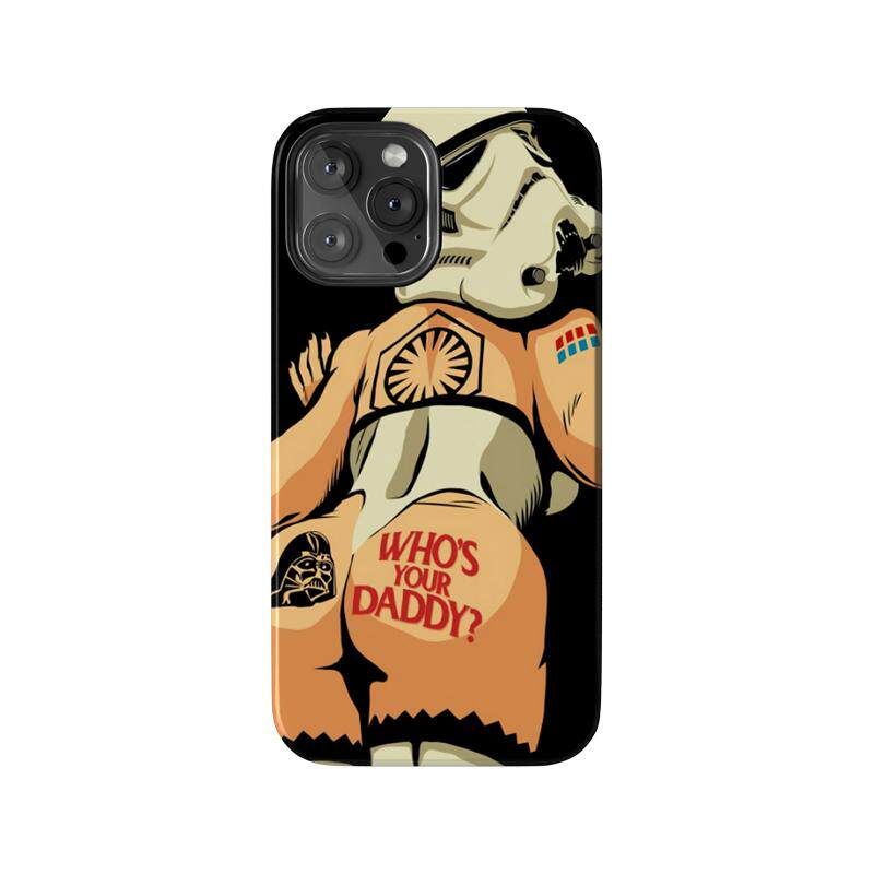 星球大战 性感白兵 趣味恶搞 个性创意插画 适用苹果 iPhone 13/14/15/16/17 Pro Max双层全包