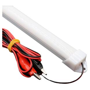 超亮12v伏5730led双排摆地摊硬灯条灯带接电瓶夜市灯管带线夹开关