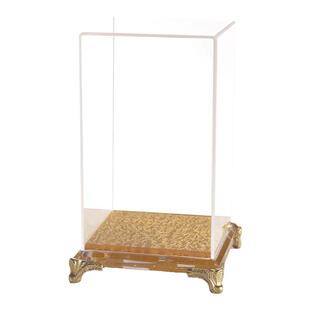 亚克力透明罩子工艺品黄金摆件展示盒佛像防尘罩模型礼盒底座定制