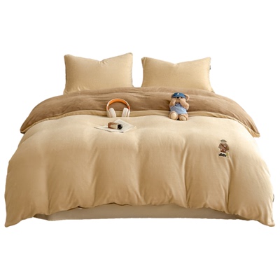 TeenieWeenie双面加厚牛奶绒被套