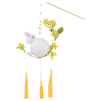 中秋节发光竹编diy手提花灯