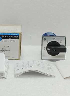 KRAUS & NAIMER CA10 I-3668-600 FT2 SELECTOR SWITCH 4-POSITIO
