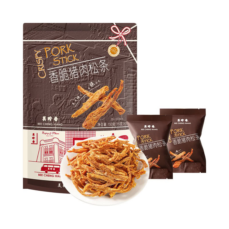 山姆代购美珍香香脆猪肉松条165g即食肉脯追剧零食休闲小吃独立装