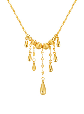 MITHAOL星垂金缕项链轻奢小众高级感流苏锁骨链女2026新款银珠宝