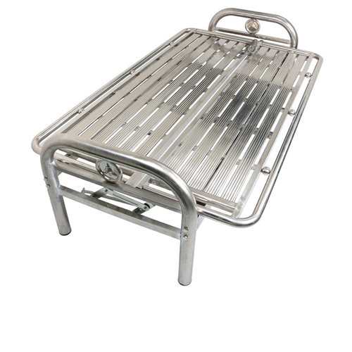 折叠推拉全不锈钢沙发床现代简约单双三人位办公室午休两用沙发椅