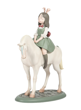 白夜童话梦马送新人结婚小摆件