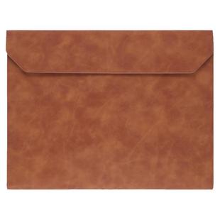 皮质文件袋A4加厚大容量商务收纳袋便携防水会议包资料袋档案袋办公合同票据文件包皮革会议公文包定制logo