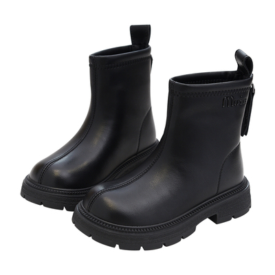 女童马丁靴加绒冬季二棉靴子