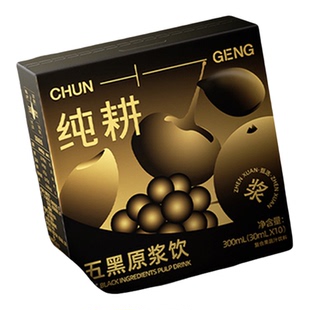 【蜜蜂惊喜社】纯耕五黑原浆饮300ml黑芝麻黑米免熬煮植物饮滋补