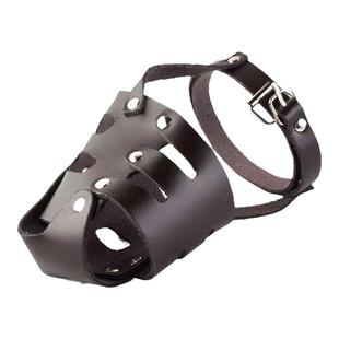 狗狗嘴套牛皮马犬杜宾德牧专用训犬防撞击咬人大型犬口笼口罩
