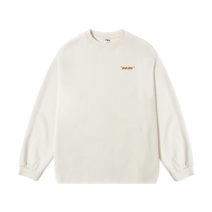 380g重磅嘿马七作日系复古春秋男款休闲套头圆领卫衣长袖上衣潮牌