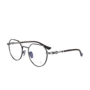 新品眼镜框架纯钛超轻多边形个性款复古粗边高度数近视平光男女款