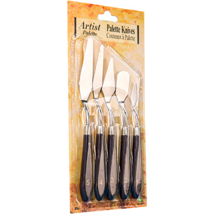 油画刀油画棒刮刀套装丙烯水粉颜料调色刮刀油画工具肌理刀平头挑刀油画棒铲刀学生专用小尖刀绘画材料美术用