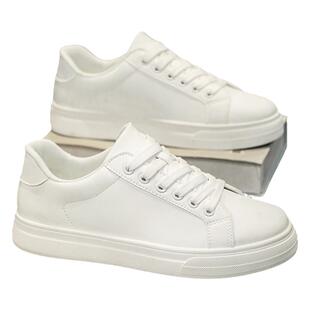 小白鞋男款春季2026新款纯白色运动平板鞋青少年休闲百搭男士皮鞋