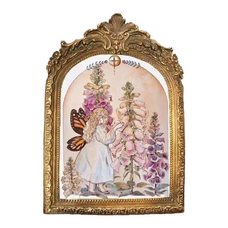 Vintage复古欧式树脂相框酒柜电视柜玄关挂墙画框家居装饰工艺品