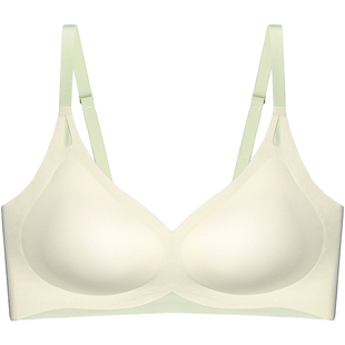 云朵无痕内衣女小胸聚拢上托防下垂胸罩固定杯无钢圈薄款美背文胸