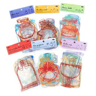 干花书签标本塑封膜瓶子里的春天收集儿童母亲节礼物送长辈手工diy礼物材料包透明贴纸玻璃瓶树叶植物小学生