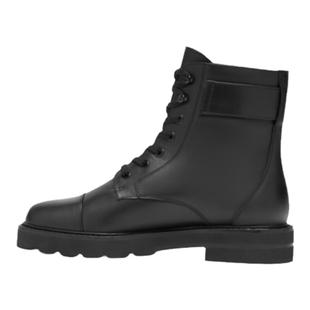 SW PIPER LIFT BOOTIE 秋冬季珍珠装饰粗跟短靴系带马丁靴女