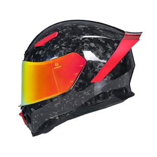 AVA闪电碳纤维摩托车头盔全盔四季男女跑盔大尾翼锻造机车头盔