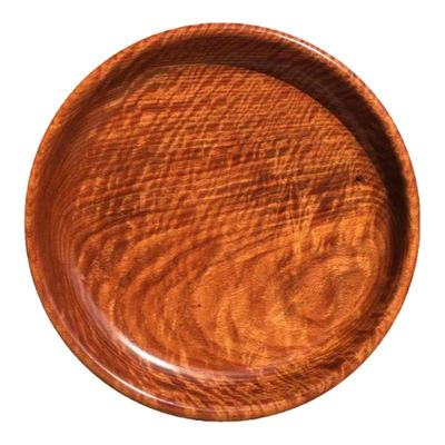 红木果盘托盘缅甸花梨整体实木大果紫檀缅花水果盘茶盘家用盘子