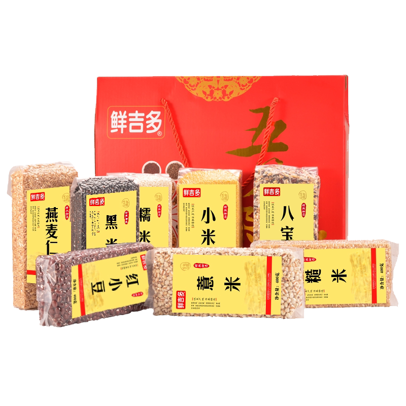 鲜吉多五谷杂粮礼盒燕麦仁3200g