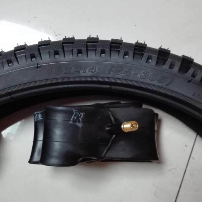 单车16X2.40外胎16寸儿童自行车轮胎64-305/16X2.4外胎内胎包邮