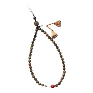 琼睿手机挂绳天然绿檀木串珠手机链精致女高端生肖本命年挂件朱砂手腕挂饰紫檀文玩佛珠高级古风小吊坠男