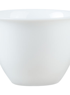 白瓷功夫茶杯高温反口品茗主人杯