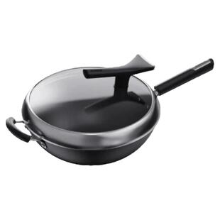 苏泊尔炒锅真不锈铁锅家用无涂层铸铁锅老式生铁锅FC30/32/34ZBX1