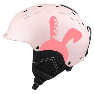 儿童滑雪头盔防撞防摔透气保暖滑雪帽子护具专业雪盔雪镜一体装备