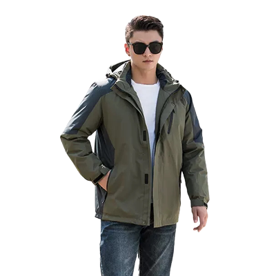 寒思时尚短款可拆帽两穿羽绒服