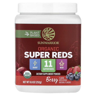 太阳勇士,Organic Super Reds, Berry, 8.8 oz (252 g)