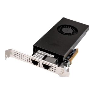 兮克SKN-2BT-M2混合卡双10G万兆电口网卡硬盘扩展双M.2 SSD 2280固态硬盘位免拆分卡双盘位阵列转接板