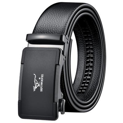 七匹狼皮带男士真皮自动扣腰带