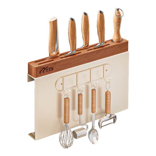 厨房刀架置物架壁挂免打孔刀具收纳架多功能家用一体菜刀架砧板架