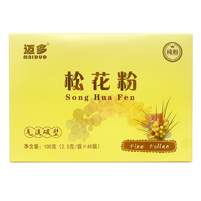 迈多天然破壁松花粉100克纯粉
