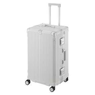 洛克兰2026新款行李箱拉杆箱男生超大容量加厚铝框旅行箱密码28寸