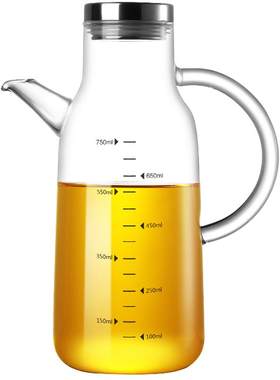onlycook家用玻璃油壶带刻度防漏