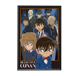 柯南全家福拼图木质怪盗基德1000片500工藤新一动漫男女礼物木制