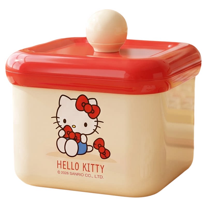 三丽鸥hellokitty高颜值首饰盒大容量桌面收纳发饰发夹女杂物整理
