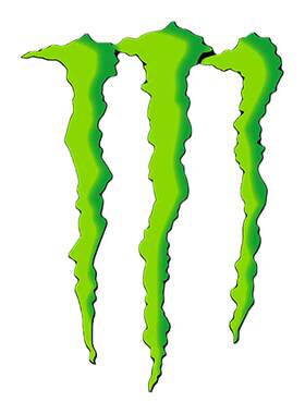 创意logo绿色魔爪Monster汽车贴