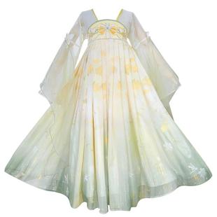 汉服女童春秋小女孩2026新款中国风唐装裙子儿童超仙气古装连衣裙