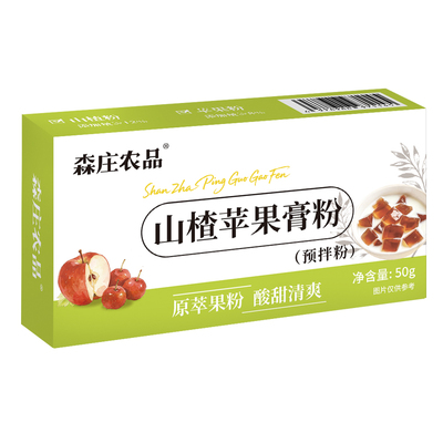 森庄农品山楂苹果膏粉果冻