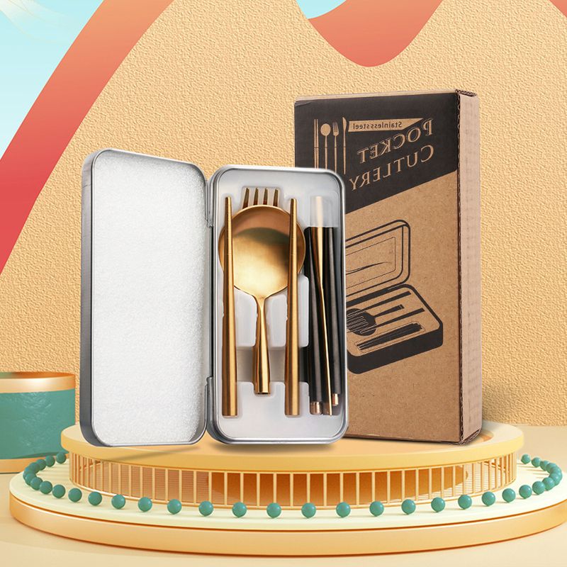 S304不锈钢可拆卸葡萄牙便携刀叉套装餐具年勺筷子学生户外礼品会